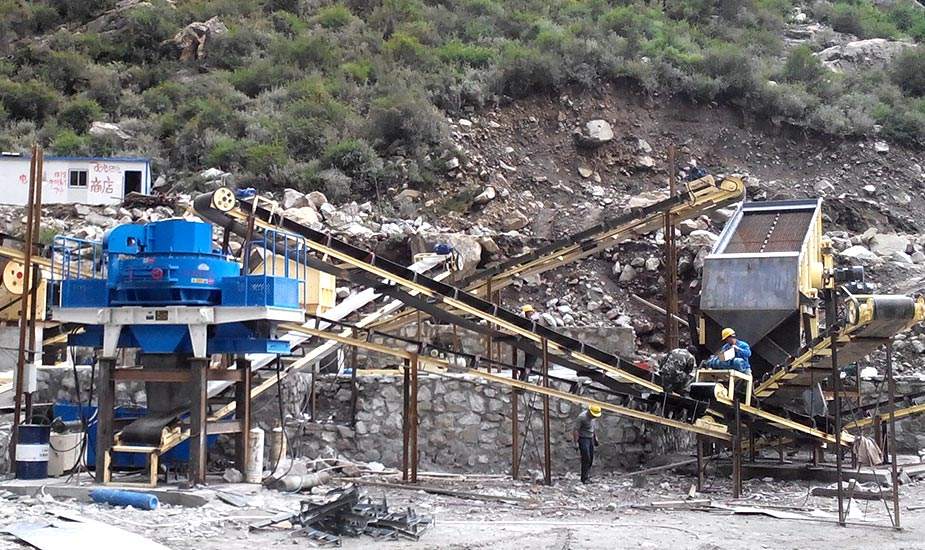 越南用戶河卵石制砂機(jī)生產(chǎn)線