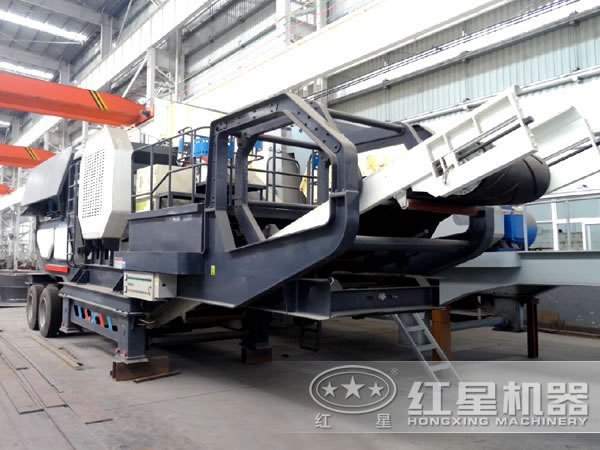 100t移動(dòng)式建筑垃圾破碎站