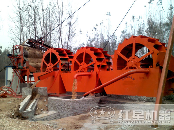 伊利石洗砂機(jī)現(xiàn)場