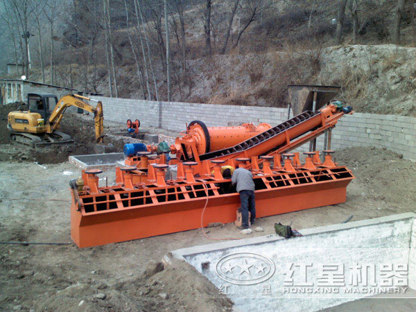 浮選機安裝現(xiàn)場