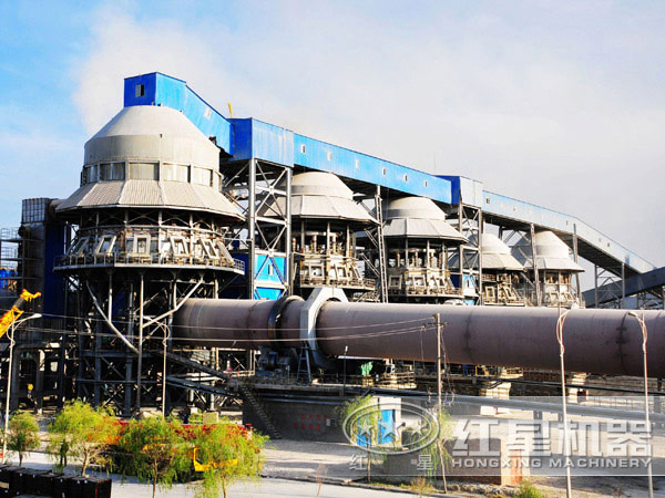 節能回轉窯生產現場