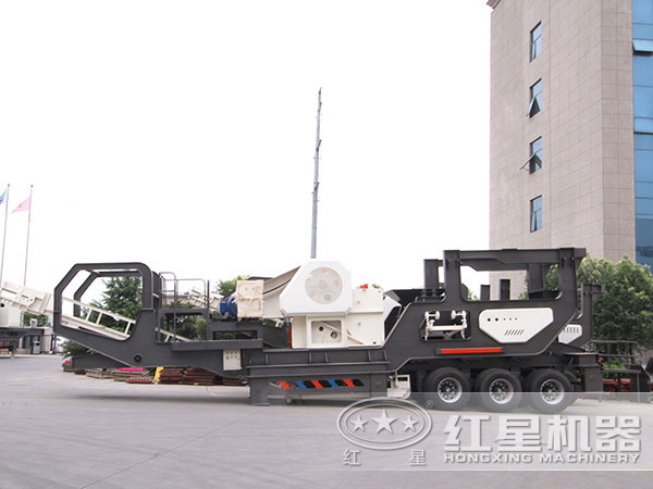 石英石移動破碎站實拍