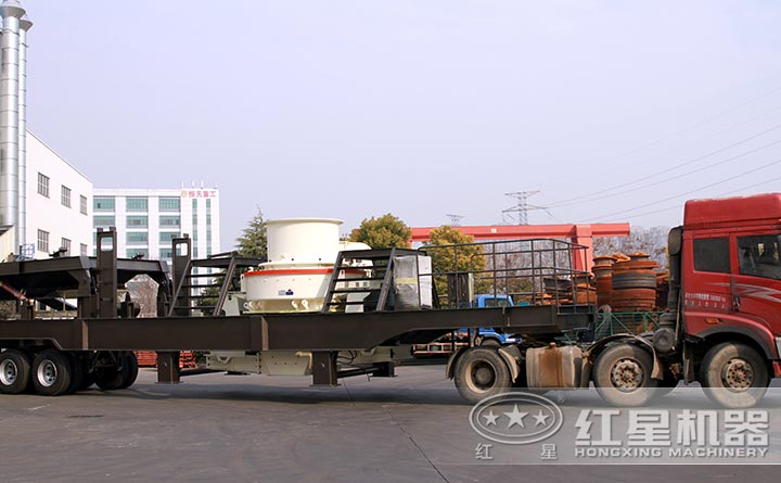 現在買小型移動河卵石制砂生產一體機廠區(qū)實拍