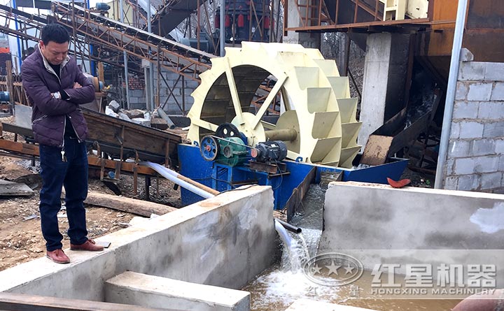 環(huán)保型3020輪斗式洗砂機設備現(xiàn)場實拍