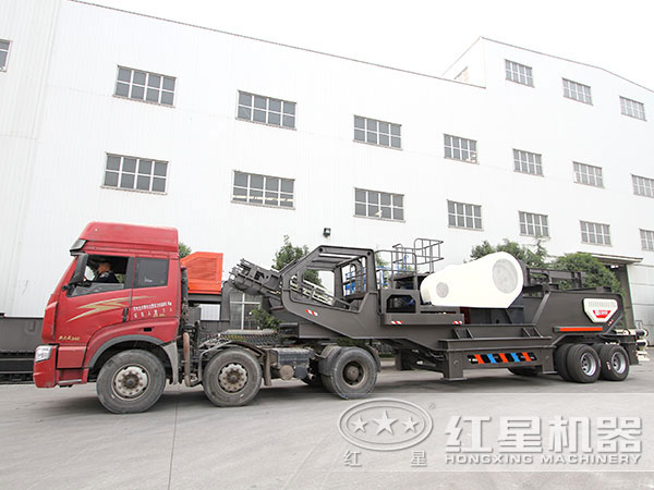 移動式破碎制砂一體機設備實拍