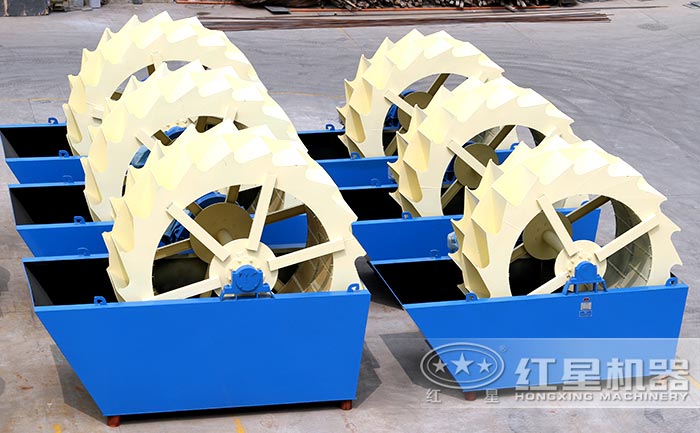 每小時(shí)產(chǎn)100方的環(huán)保型水洗砂機(jī)器之3020輪斗式洗砂機(jī)