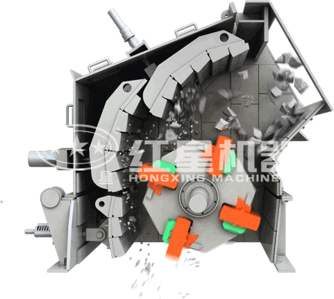 石灰石反擊式破碎機工作原理
