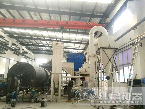 紅星方解石用戶磨粉現(xiàn)場實拍