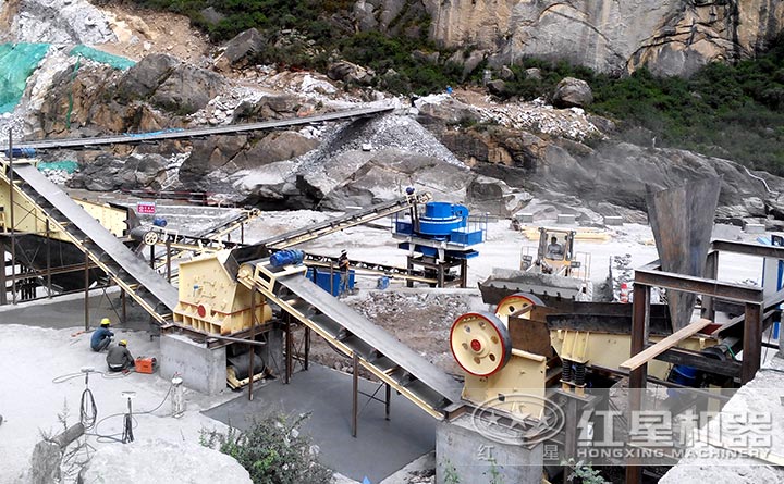 機(jī)制砂廠實(shí)拍