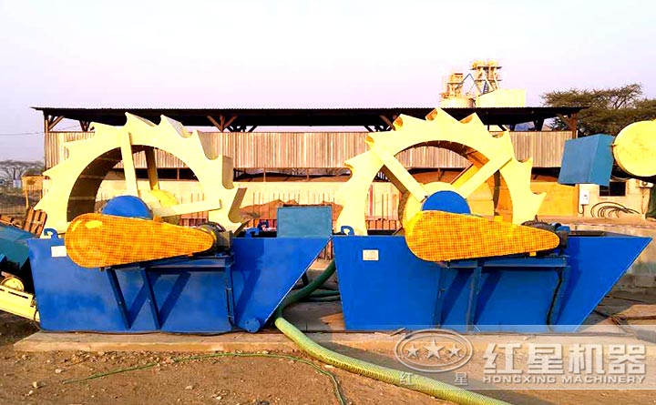 紅星石粉洗砂機(jī)用戶現(xiàn)場