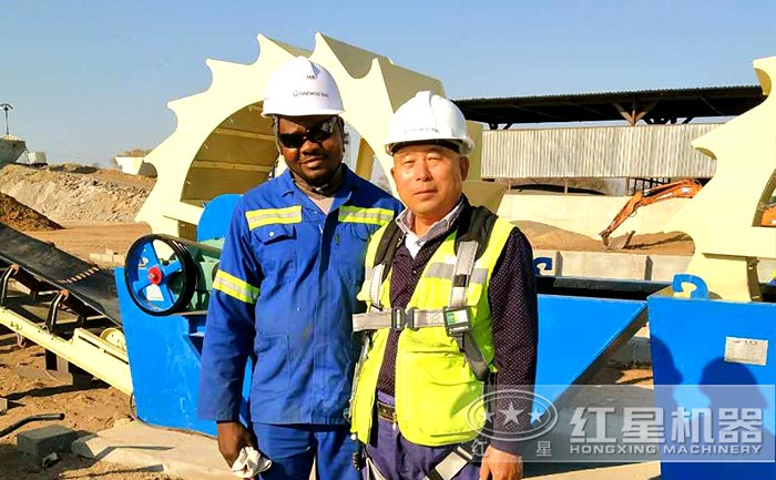 節能洗砂機洗砂現場留念