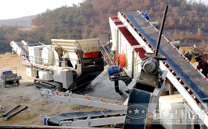 履帶式移動建筑垃圾破碎站