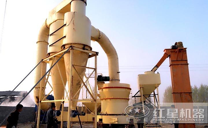 江西方解石磨粉現場圖