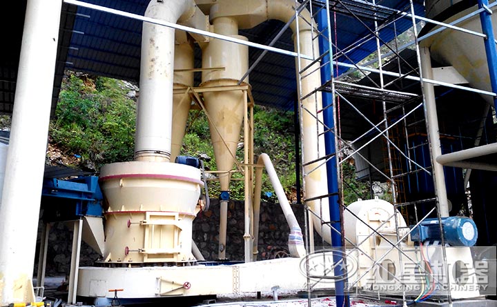 廣西方解石磨粉現場圖