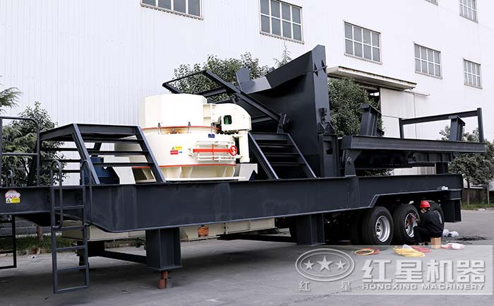 HX3S185GYS300車載渣土圓錐式粉碎、篩分機