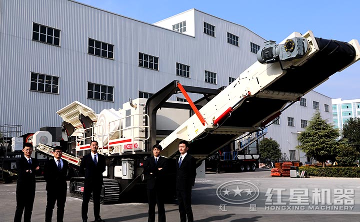 移動鄂式破碎機廠區