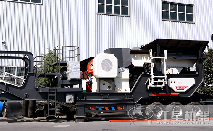 輪胎式移動鄂式破碎機設備