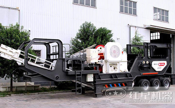 移動粗碎設(shè)備：移動鄂式破碎機