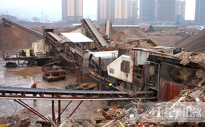 建筑垃圾移動站現場展示