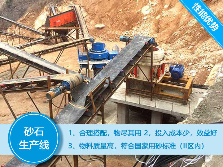 碎石機制砂生產線優勢多，效益好