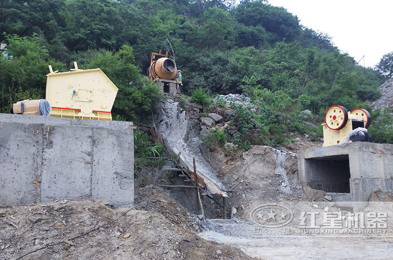 廣西小型破石機安裝現場