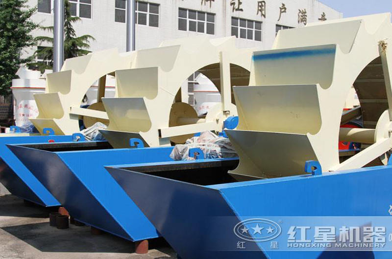 單輪水洗沙機器處理能力較低