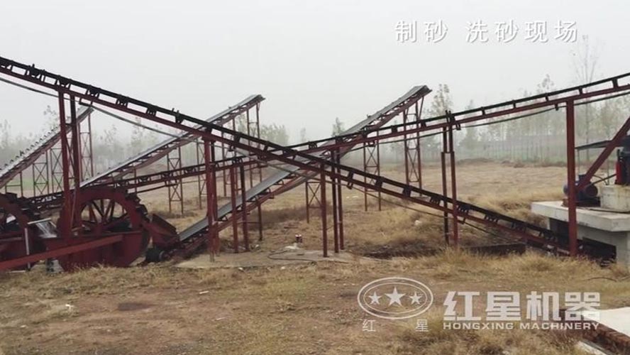 原創-高清-圓錐式制砂機工作現場（圓錐破碎機代替制砂機完成制砂的視頻）